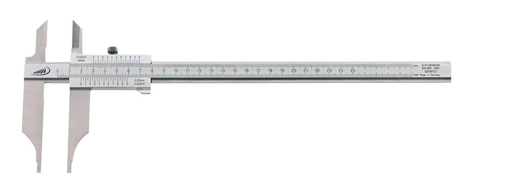 Messerspitzen Monoblock Werkstattmessschieber 0-500 mm Feineinstellung 